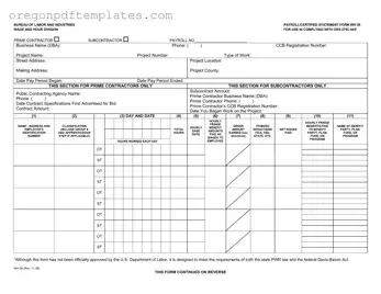 Blank Oregon Payroll Wh 38 Form